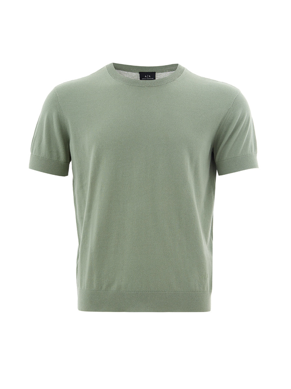 Elegant Green Cotton Tee with Timeless Elegance