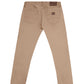 Chic Beige Cotton Regular Fit Trousers