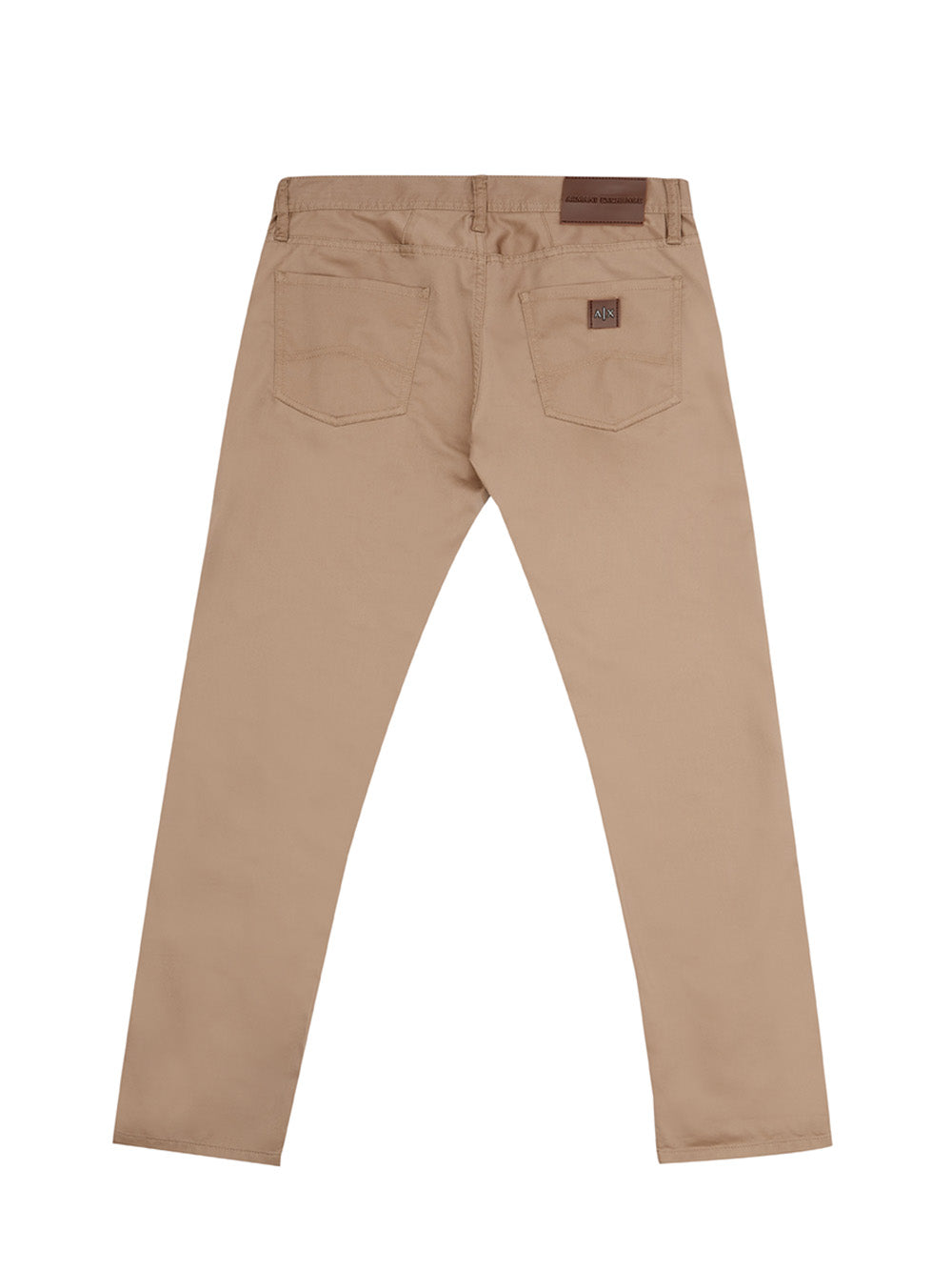 Chic Beige Cotton Regular Fit Trousers