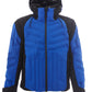Chic Bicolor Blue/Black Winter Technical Jacket