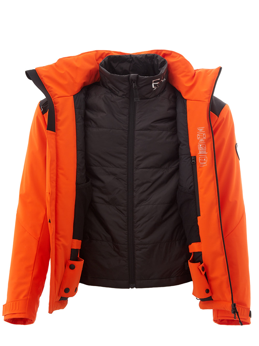 Radiant Orange Technical Winter Jacket