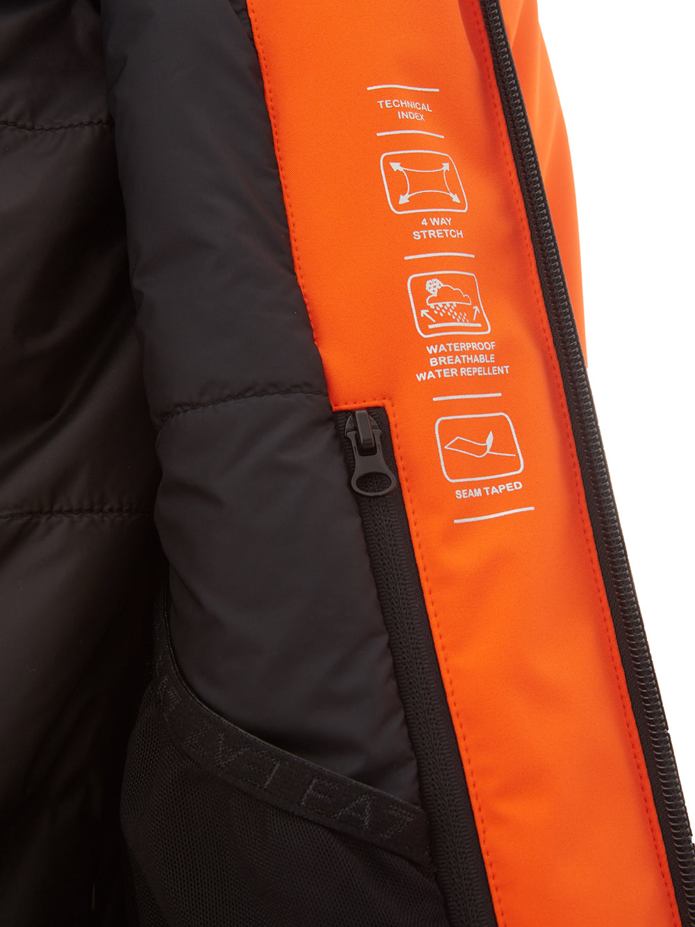 Radiant Orange Technical Winter Jacket