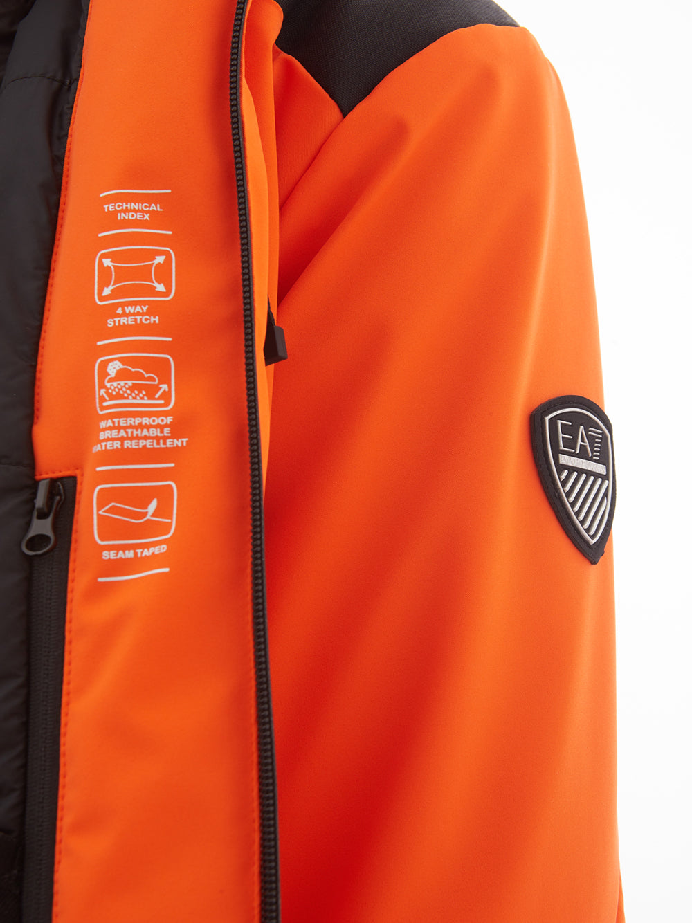 Radiant Orange Technical Winter Jacket