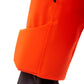 Orange Quilted Windproof Winter Jacket