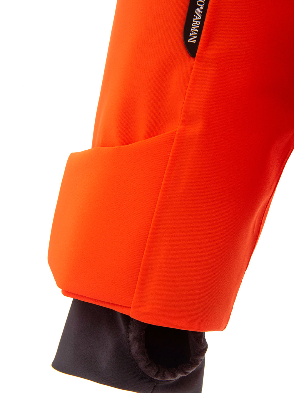 Orange Quilted Windproof Winter Jacket