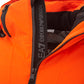 Orange Quilted Windproof Winter Jacket
