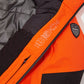 Orange Quilted Windproof Winter Jacket