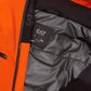 Orange Quilted Windproof Winter Jacket