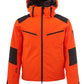 Orange Quilted Windproof Winter Jacket