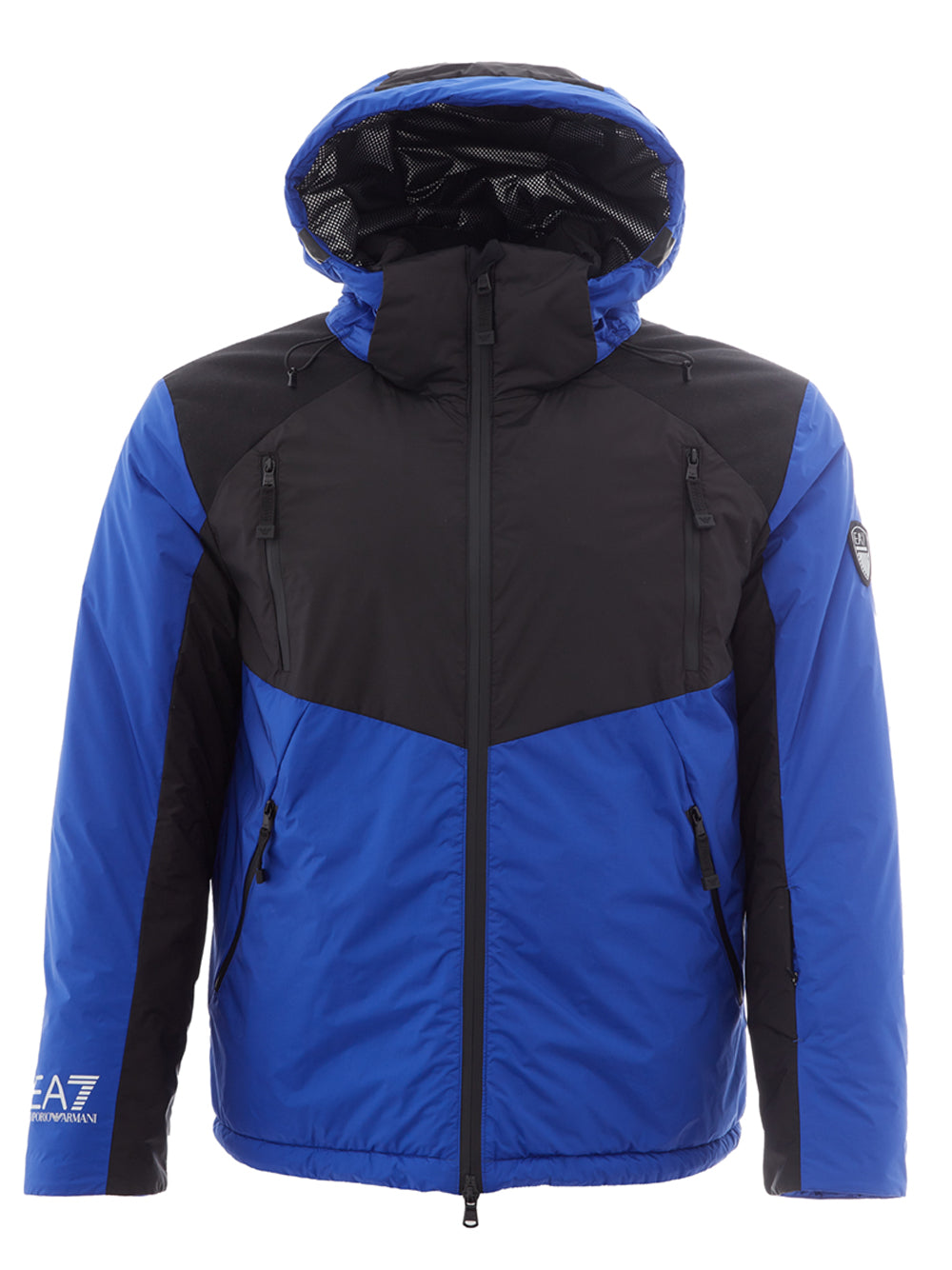 Chic Bicolor Tech Winter Jacket - Blue/Black