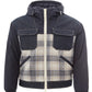 Quilted Denim Blue Jacket with Hood