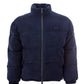 Quilted Corduroy Blue Puffy Jacket