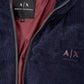 Quilted Corduroy Blue Puffy Jacket