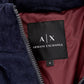 Quilted Corduroy Blue Puffy Jacket