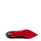 Chic Patent Pointed Pumps with Iconic Red Sole
