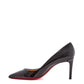 Chic Patent Pointed Pumps with Iconic Red Sole