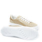 Off Road Gold Glitter Platform Sneakers