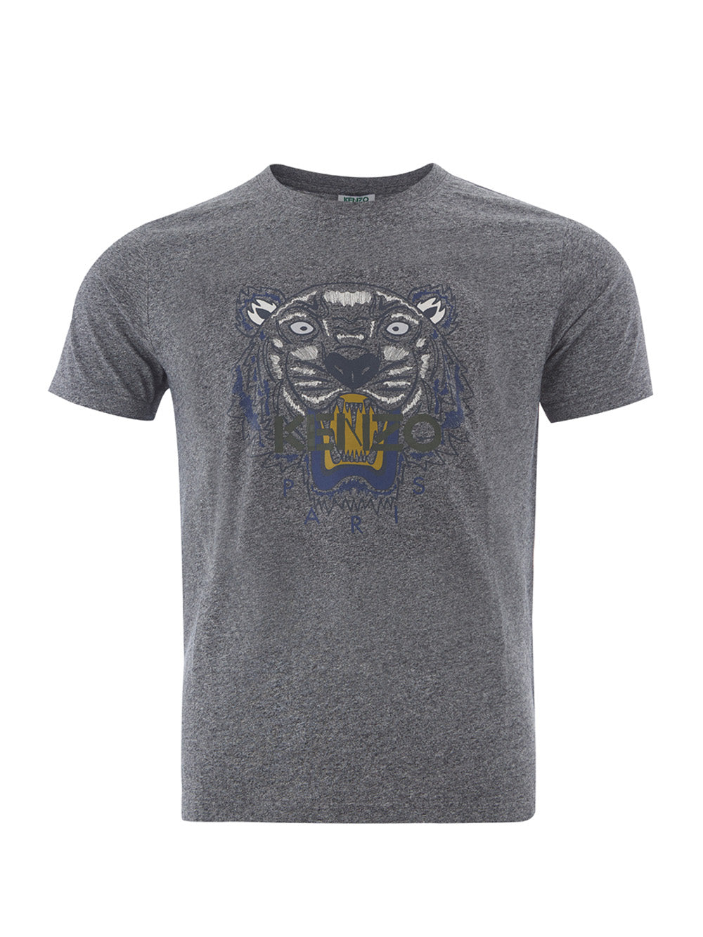 Chic Grey Mélange Cotton Tiger Tee