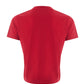 Elegant Red Tiger Print Cotton Tee
