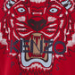 Elegant Red Tiger Print Cotton Tee