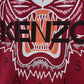 Elegant Bordeaux Cotton Tiger Print Tee