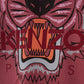 Elegant Red Cotton T-Shirt with Tiger Motif