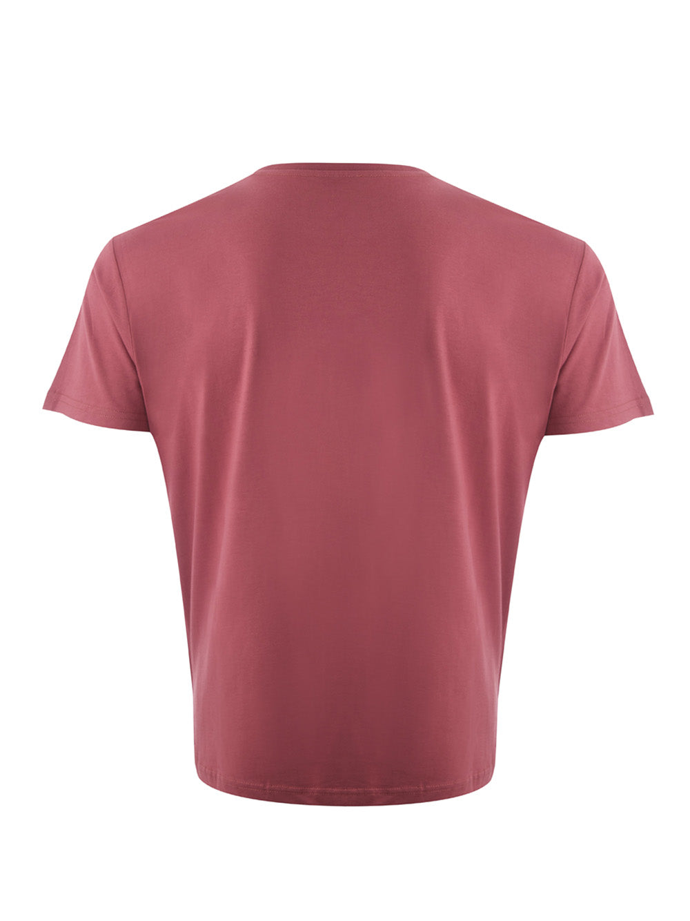 Elegant Red Cotton T-Shirt with Tiger Motif