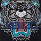 Multicolor Tiger Print Cotton Tee