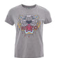 Iconic Grey Cotton Tiger Tee