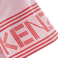 Chic Pink Logo Sleeve Cotton T-Shirt