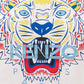 Chic White Cotton Tiger-Print Tee