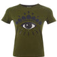 Iconic Green Eye Print Cotton Tee