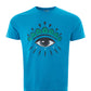 Iconic Eye Print Cotton T-Shirt in Blue