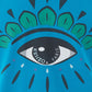 Iconic Eye Print Cotton T-Shirt in Blue