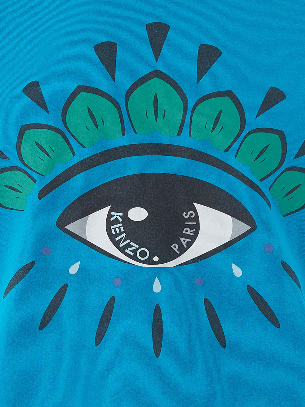 Iconic Eye Print Cotton T-Shirt in Blue