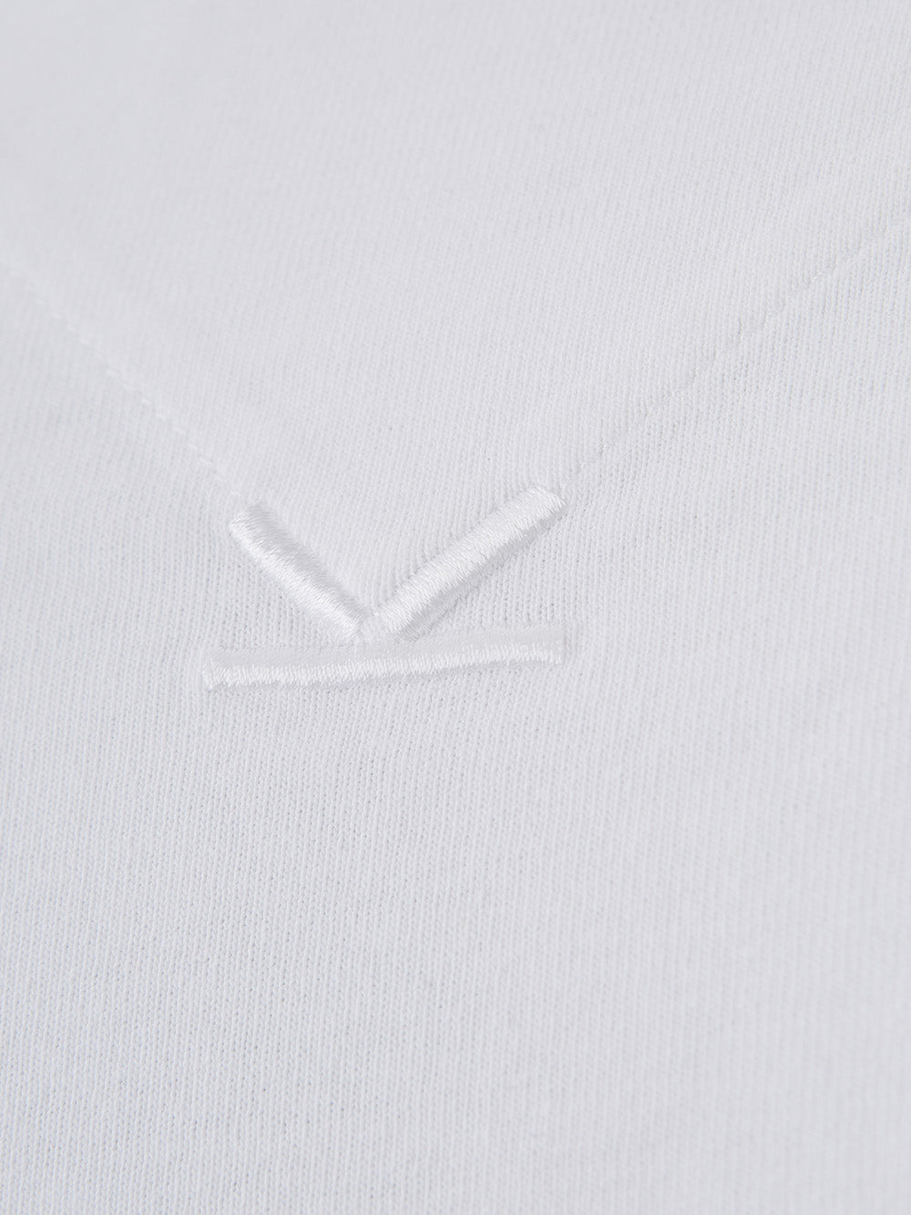 Elegant White Cotton Logo Tee