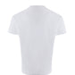 Elegant White Cotton T-Shirt with Logo Patch