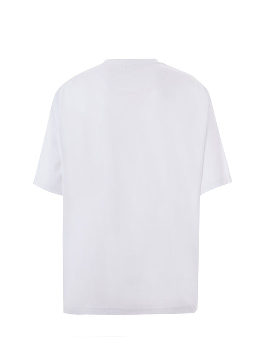 Floral Embroidered Oversized Cotton Tee