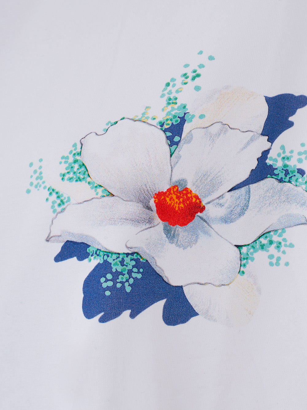Floral Embroidered Oversized Cotton Tee