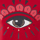 Eye-Catching Red Cotton Tee with Front Print