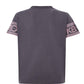 Chic Grey Logo Sleeve Cotton Tee