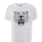 Iconic White Tiger Cotton T-Shirt