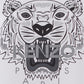 Iconic White Tiger Cotton T-Shirt