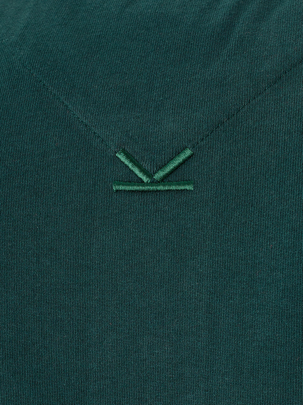 Elegant Green Cotton Polo with Iconic Logo