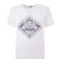 Chic White Cotton Logo Tee