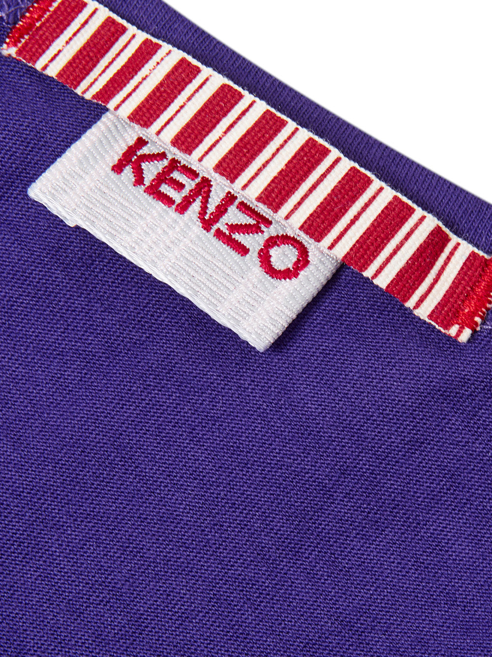 Vibrant Violet Kenzo Logo Cotton Tee