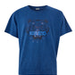 Elegant Blue Cotton Tiger Tee