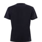 Elegant Black Cotton Logo Tee