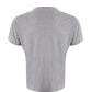 Chic Grey Cotton Logo Tee for Everyday Elegance