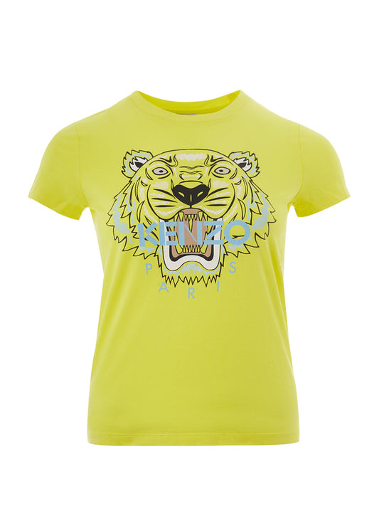 Radiant Yellow Tiger Print T-Shirt